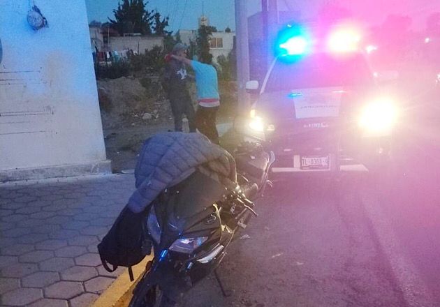Atiende policía municipal de Huamantla hecho de tránsito en Zaragoza